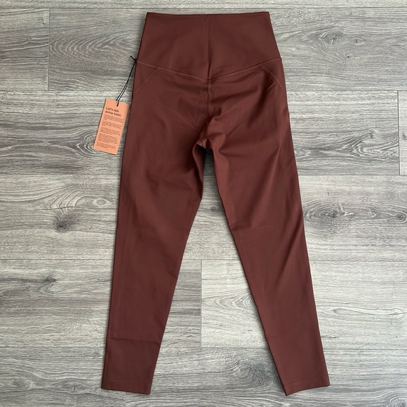 GIRLFRIEND COLLECTIVE High Rise Legging Small Earth Brown Compression Active NWT - Picture 8 of 11